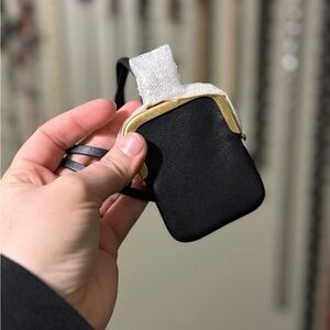 Coach Black and Gold Kisslock necklace